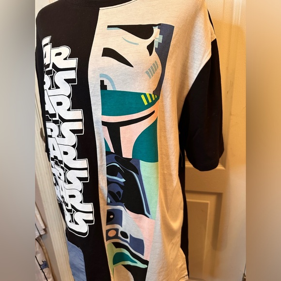 💕FINAL PRICE💕Disney Parks Star Wars Split Logo Graphic Tee - Picture 2 of 6